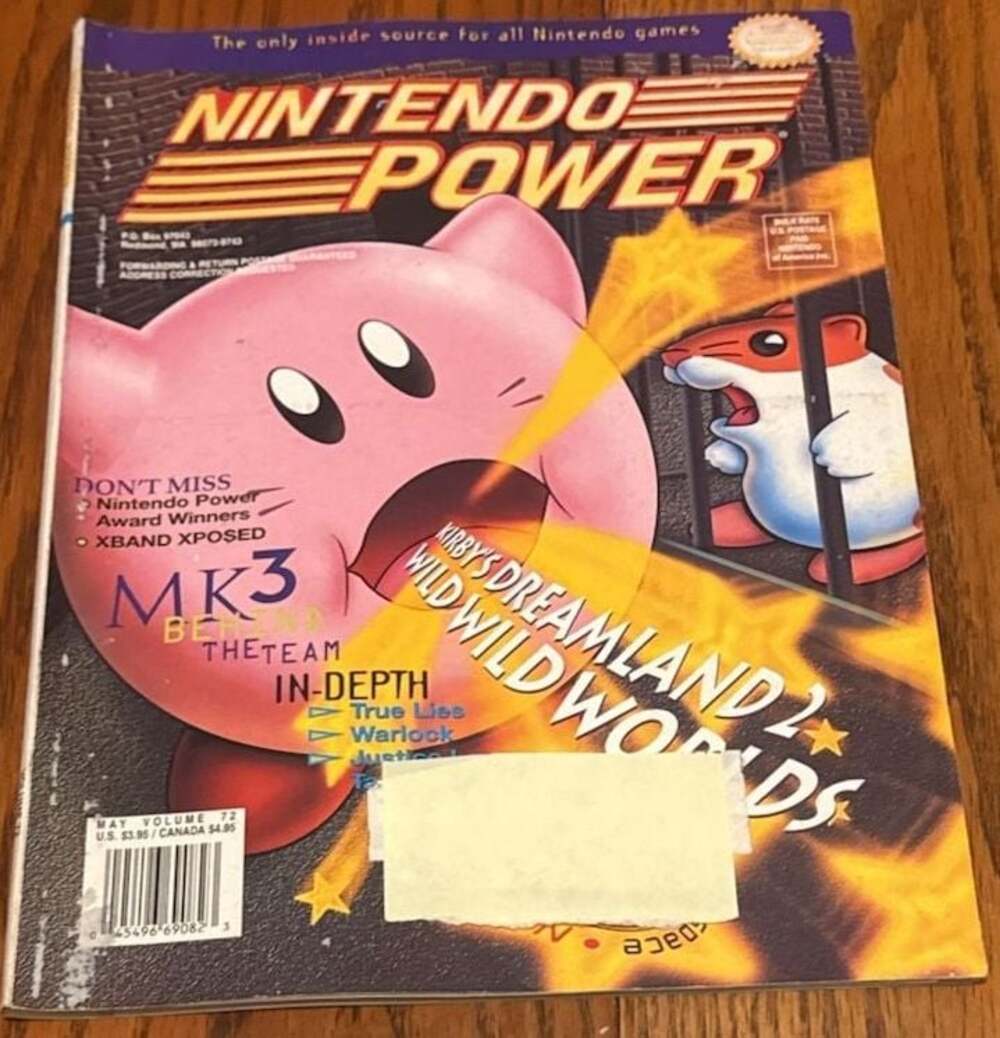 Nintendo Power Mag Volume 72 May 1995 Kirby's Dream Land 2 Cover (87)